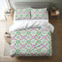 Vibrant Geometric Print Design Queen Duvet Cover Set The Aurora Touch