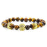 Design Volcanic Rock Beaded Crown Zircon Bracelet The Aurora Touch