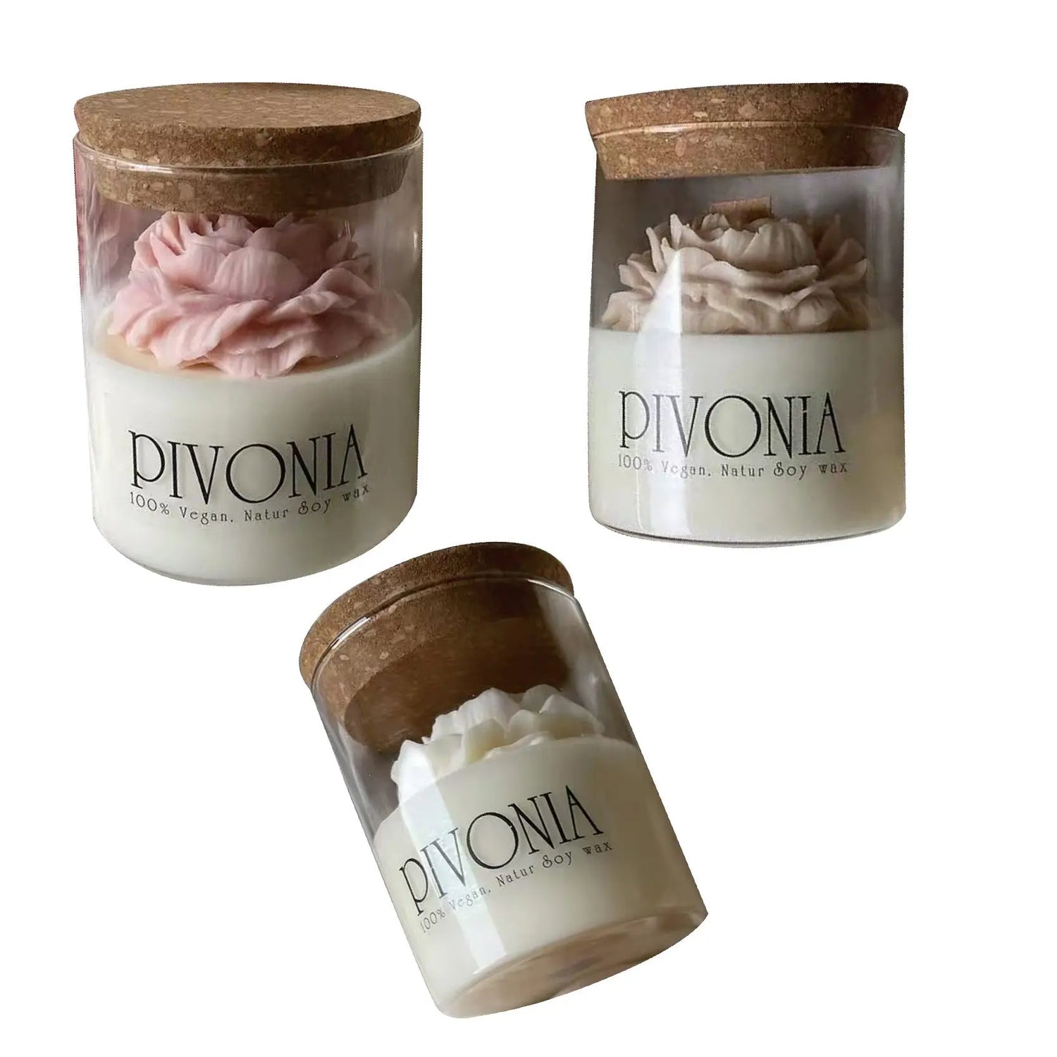 Unique Hand Made Soy Scented Decorative Candle Cup - The Aurora Touch
