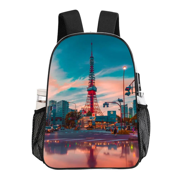 Transparent Artistic Back Pack Travel Bag - The Aurora Touch