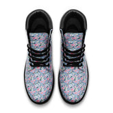 Casual Floral Vegan Leather Lightweight boots TB Printy6