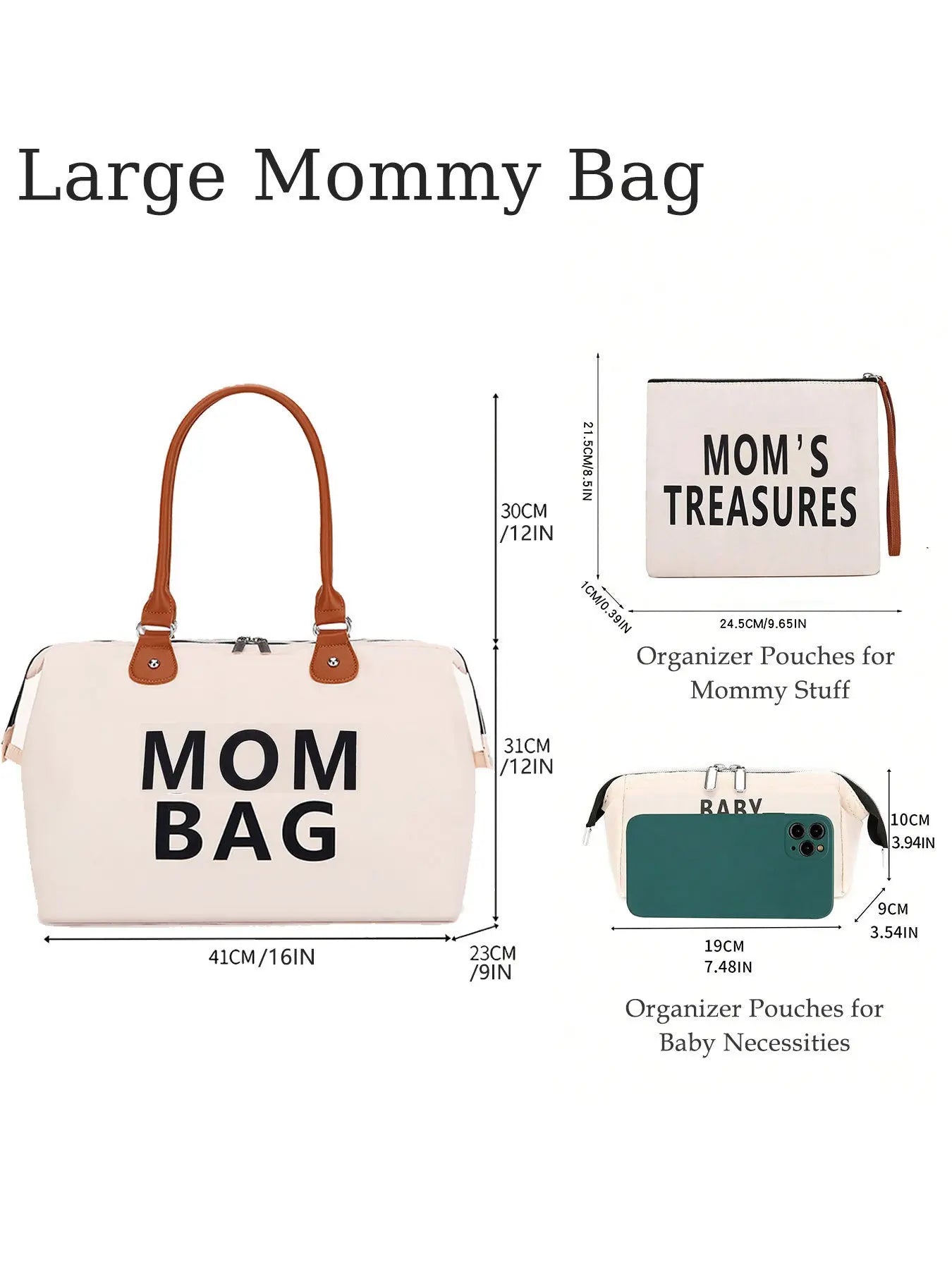 Weekender Bag For Women, Travel Duffel Bag For Women, Mom Bag The Aurora Touch