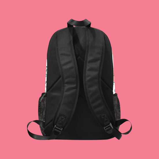 Spring Floral Pattern Fabric Backpack - The Aurora Touch