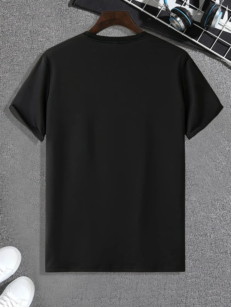 Wear This God Pattern Short Sleeved T-shirt, Comfortable And Elastic, Summer Fashionable And Casual Daily Clothing CJ