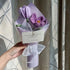 Rose and tulip knitted bouquet - The Aurora Touch