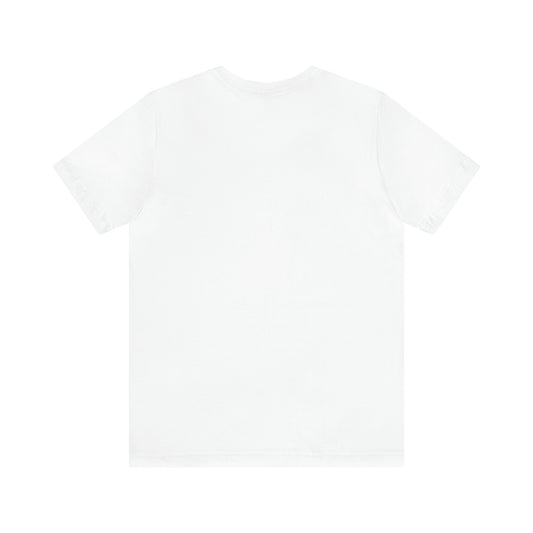 Pride White Tshirt, Unisex Pride peace love unity LGBTQ+ casual proud rainbow heart design shirt