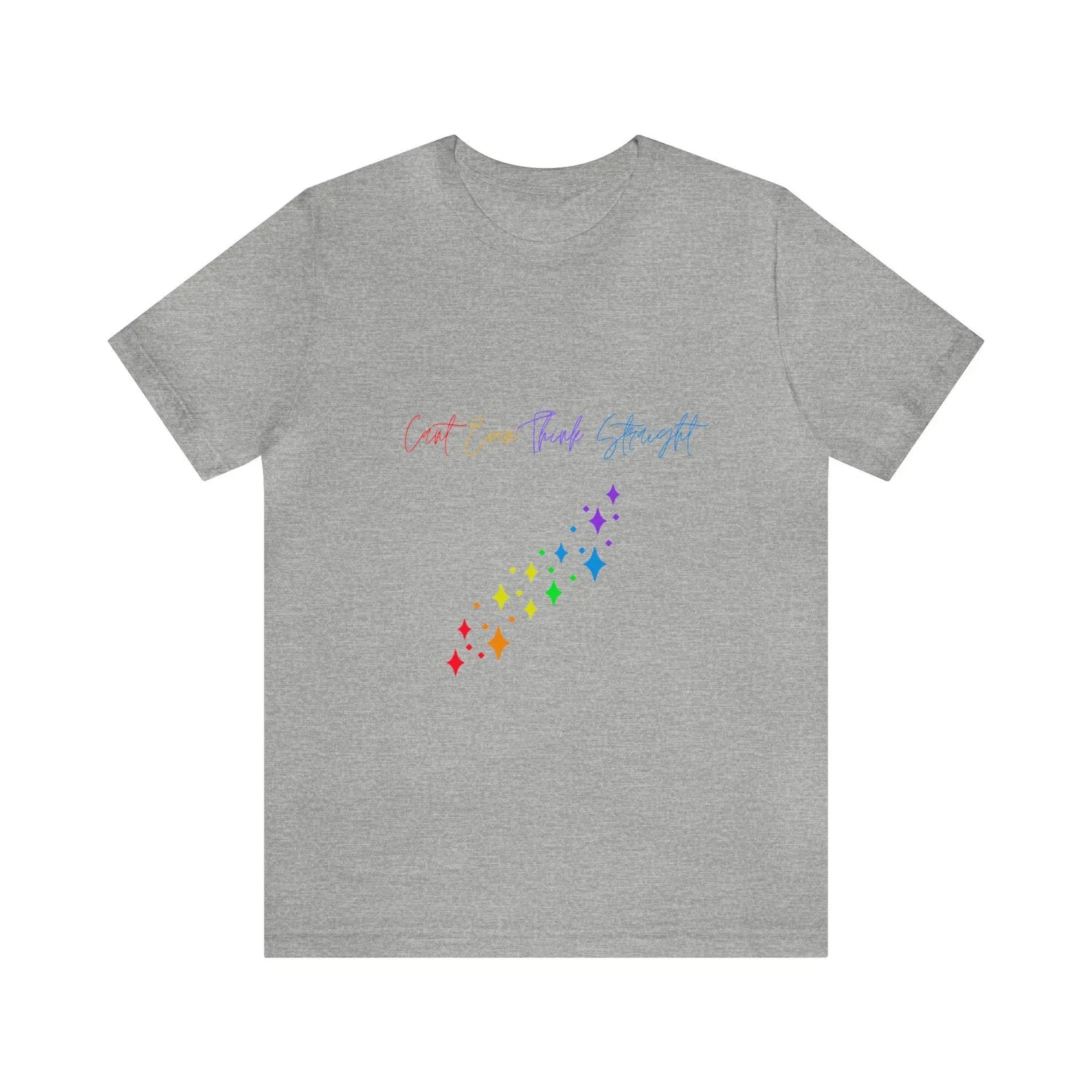 Pride T-shirt, Unisex rainbow color proud queer LGBTQ+ gay pride love life casual everyday festival clothing wear