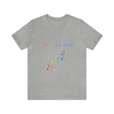 Pride T-shirt, Unisex rainbow color proud queer LGBTQ+ gay pride love life casual everyday festival clothing wear