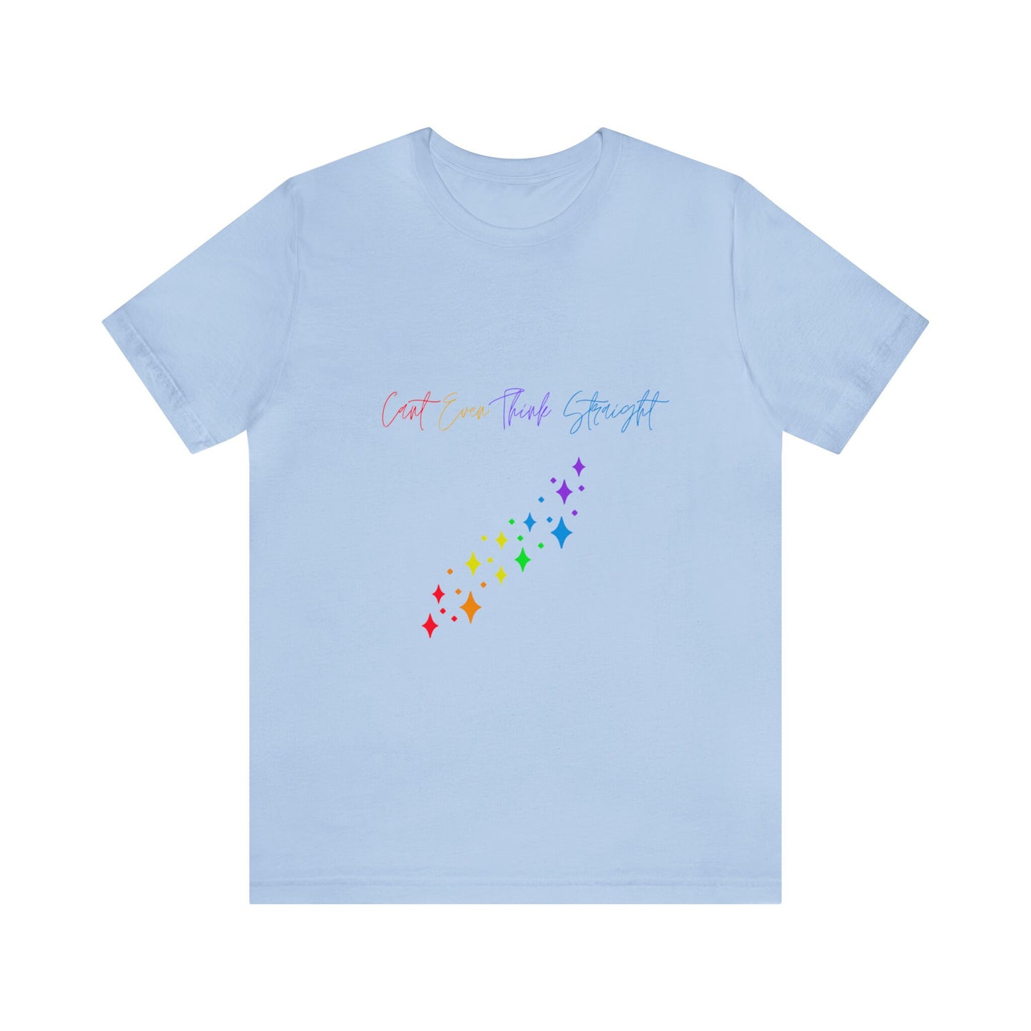 Pride T-shirt, Unisex rainbow color proud queer LGBTQ+ gay pride love life casual everyday festival clothing wear