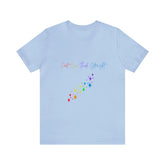 Pride T-shirt, Unisex rainbow color proud queer LGBTQ+ gay pride love life casual everyday festival clothing wear