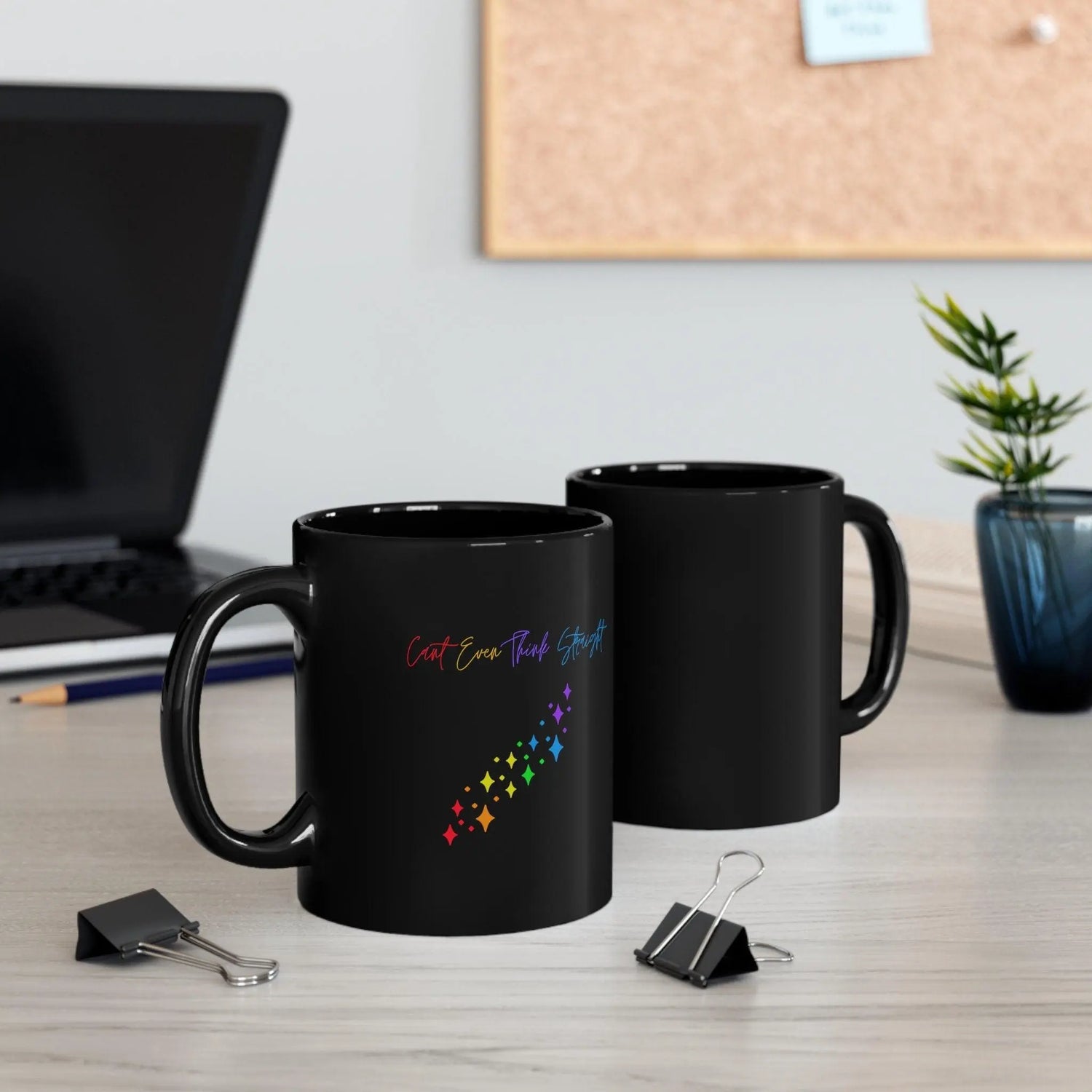 Pride Mug, Black rainbow color sarcastic silly saying novelty LGBTQ+ conversation beverage coffe tea cup The Aurora Touch