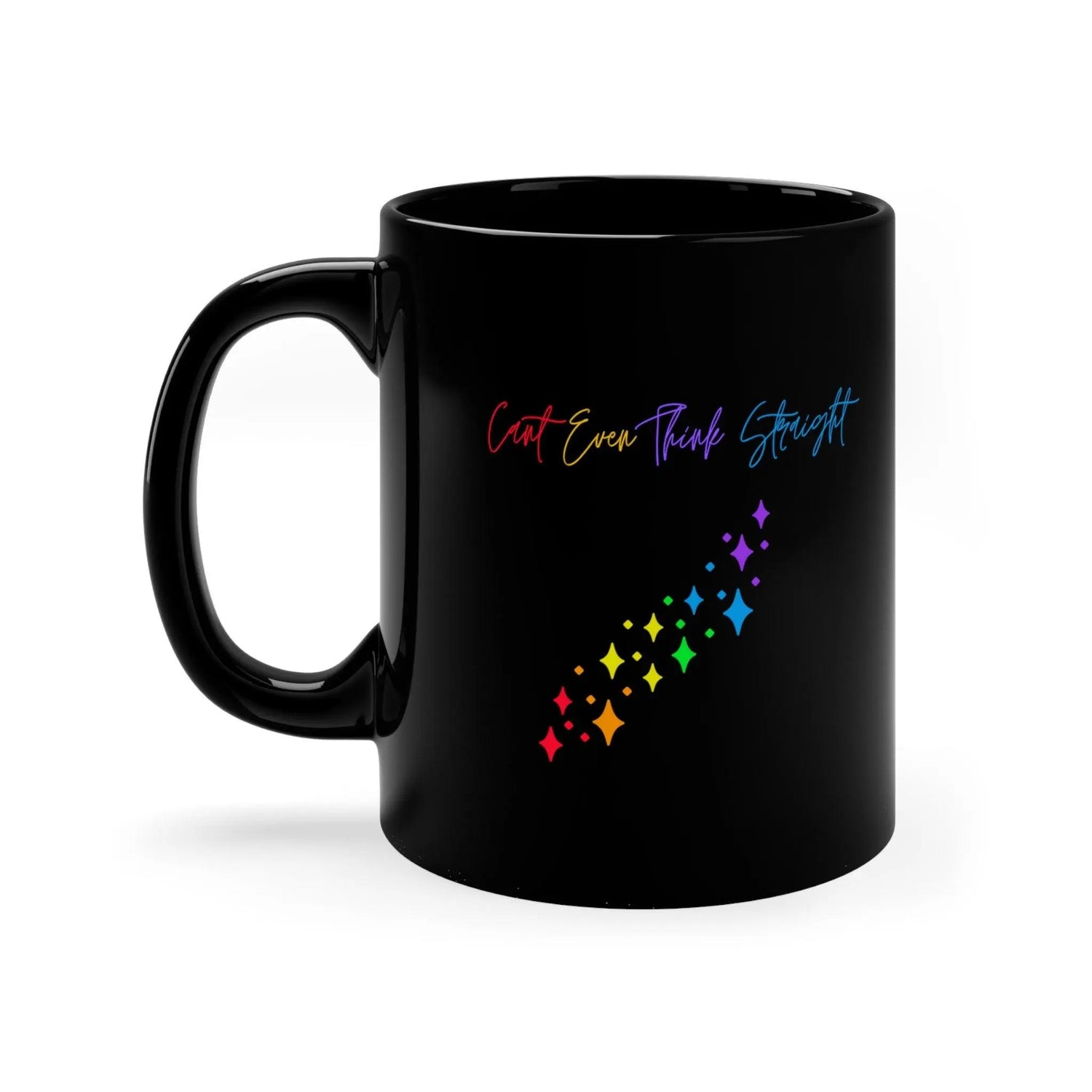 Pride Mug, Black rainbow color sarcastic silly saying novelty LGBTQ+ conversation beverage coffe tea cup The Aurora Touch