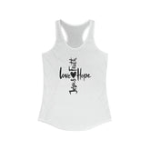 WOMENS TANK TOP Christian faith cute Summer positive love faith hope outdoor casual jean racer back girl shirt