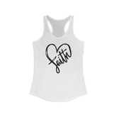 Women Faith Tank Top, Minimalist simple print female inspirational positive affirmation casual summer beach jean everyday shirt