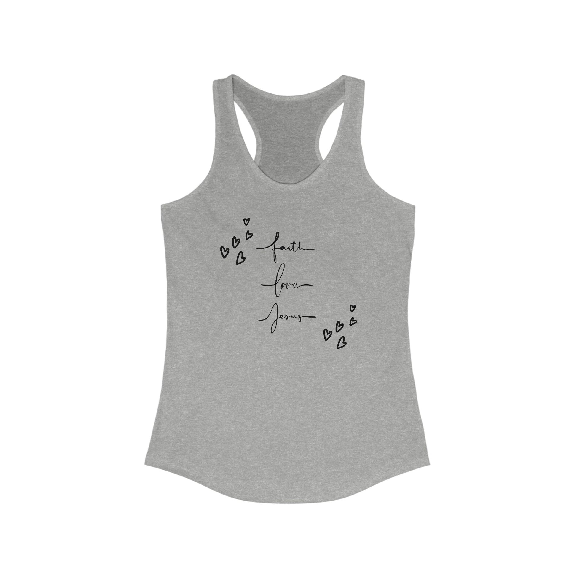 Women's Christian faith positive minimalist empowerment casual beach day everyday wear tank top