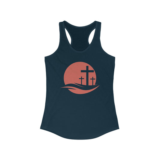 Women's Christian Faith Tank Top, Women's positive faith casual summer jean shirt