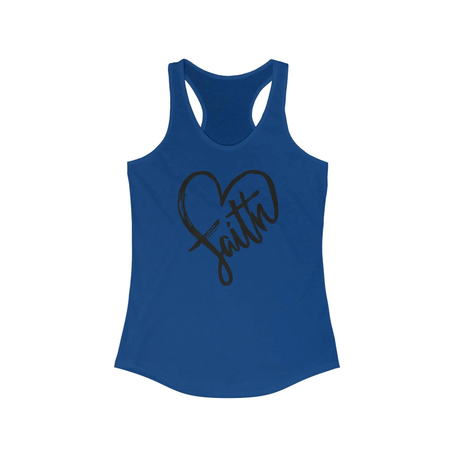 Women Faith Tank Top, Minimalist simple print female inspirational positive affirmation casual summer beach jean everyday shirt