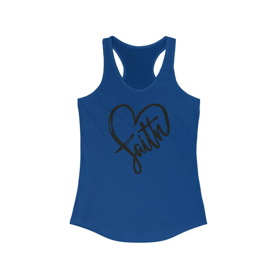 Women Faith Tank Top, Minimalist simple print female inspirational positive affirmation casual summer beach jean everyday shirt