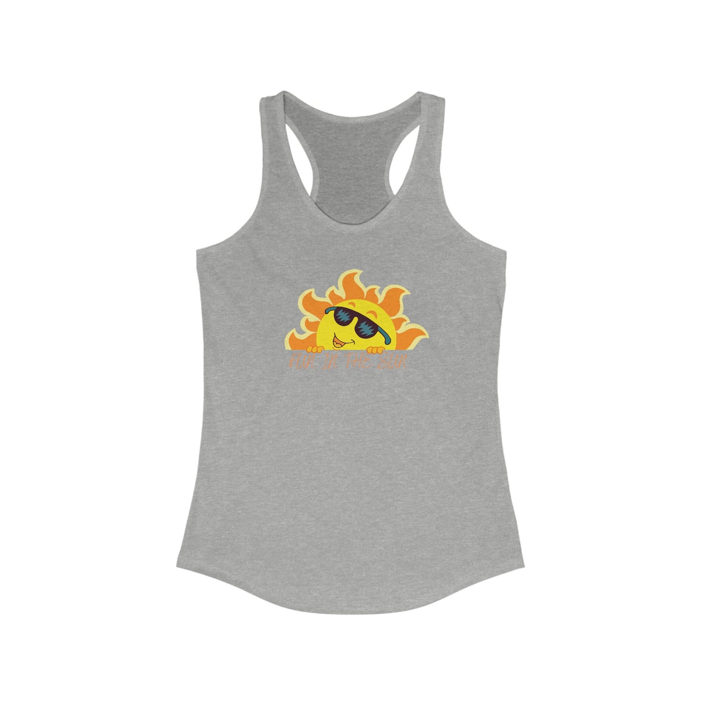 Women's Fun in The Sun Tank Top, Fun in the sun female casual beach sports work out novelty simple day shirt