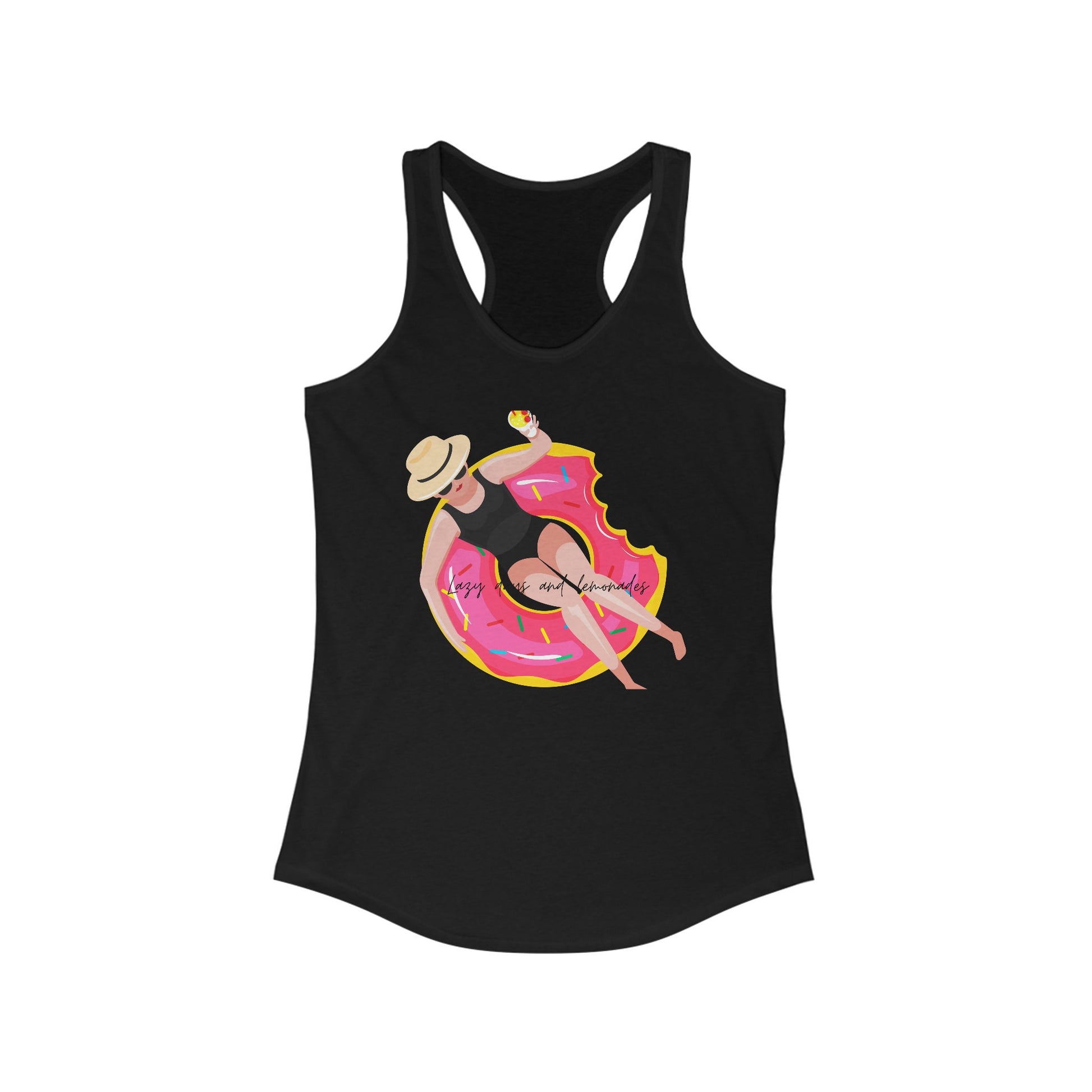 Women's Summer Racerback casual beach cute novelty vacation by the pool lounge wear attire tank top