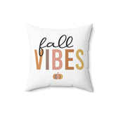 Spun Polyester Square Pillow, Fall Vibes minimilist style fashion casual laidback simple classy couch bed chair decor throw pillow The Aurora Touch