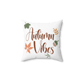 Square Autumn Vibes pillow Fall home decor couch chair bed accent throw great gift for mom auntie and grandma The Aurora Touch