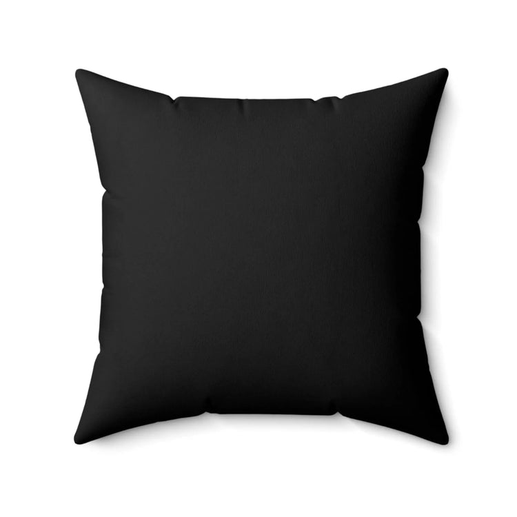 Square Pillow, Thanksgiving black pumpkin theme decorative throw holiday Fall vibes couch chair bed cushion The Aurora Touch