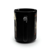 Black Mug, 15oz, Day of The Dead Mug, Dia de Los Muertos, Tasa de Cafe, Coffee cup, Tea Cup, Halloween Mug, Novelty Coffee Mug The Aurora Touch