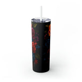 Cadaver Dia de Los Muertos Colorful 20oz Tumbler, Halloween Artistic Straw Cup, Day of the Dead Design Mug, Unique Gift, Festive Drinkware The Aurora Touch