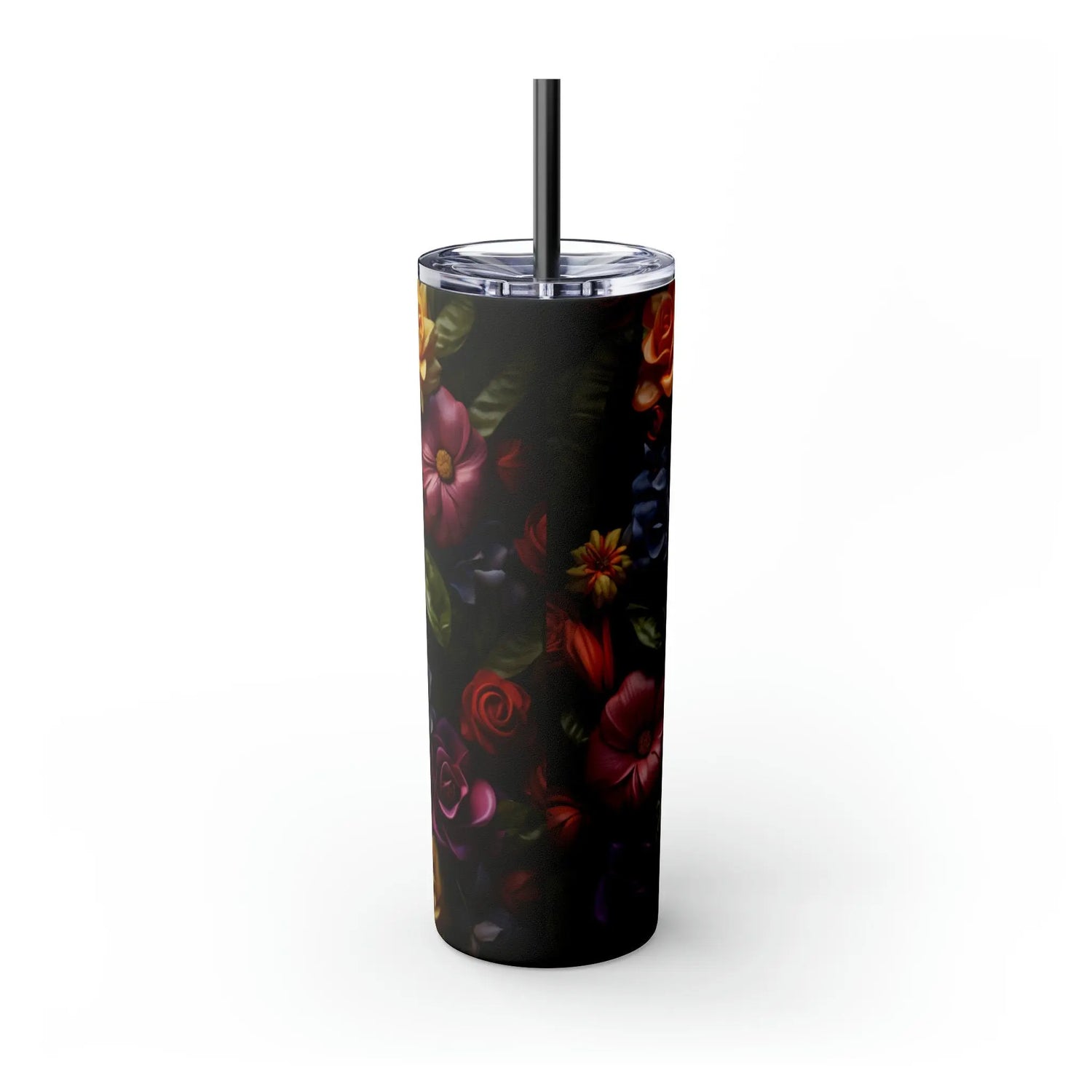 Skinny Tumbler with Straw, 20oz, Dia de Los Muertos, Day of the Dead, Halloween tumbler, Cadaver design, Artistic Tumbler, Colorful Tumbler The Aurora Touch