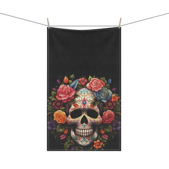 Kitchen Towel, Day of the dead, Halloween Towel, Dia de los Muertos, Colorful art, Kitchen decor, gift for grandma, mama, Mother gift The Aurora Touch