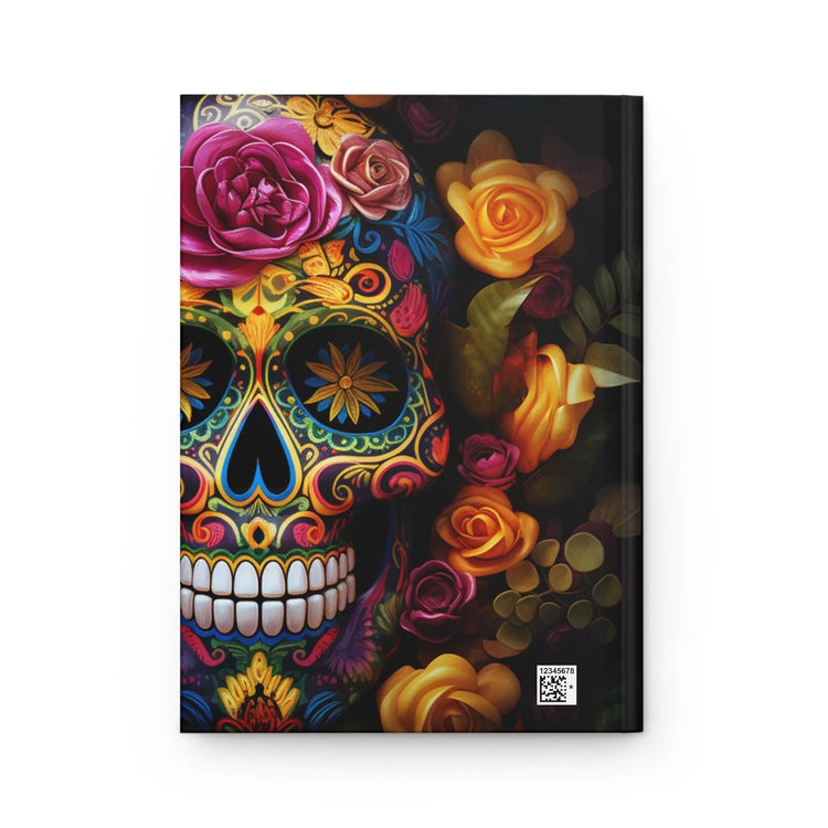 Hardcover Journal, Day of The Dead personal Dia de Los Muertos art journal colorful writing diary notebook great for school notes The Aurora Touch