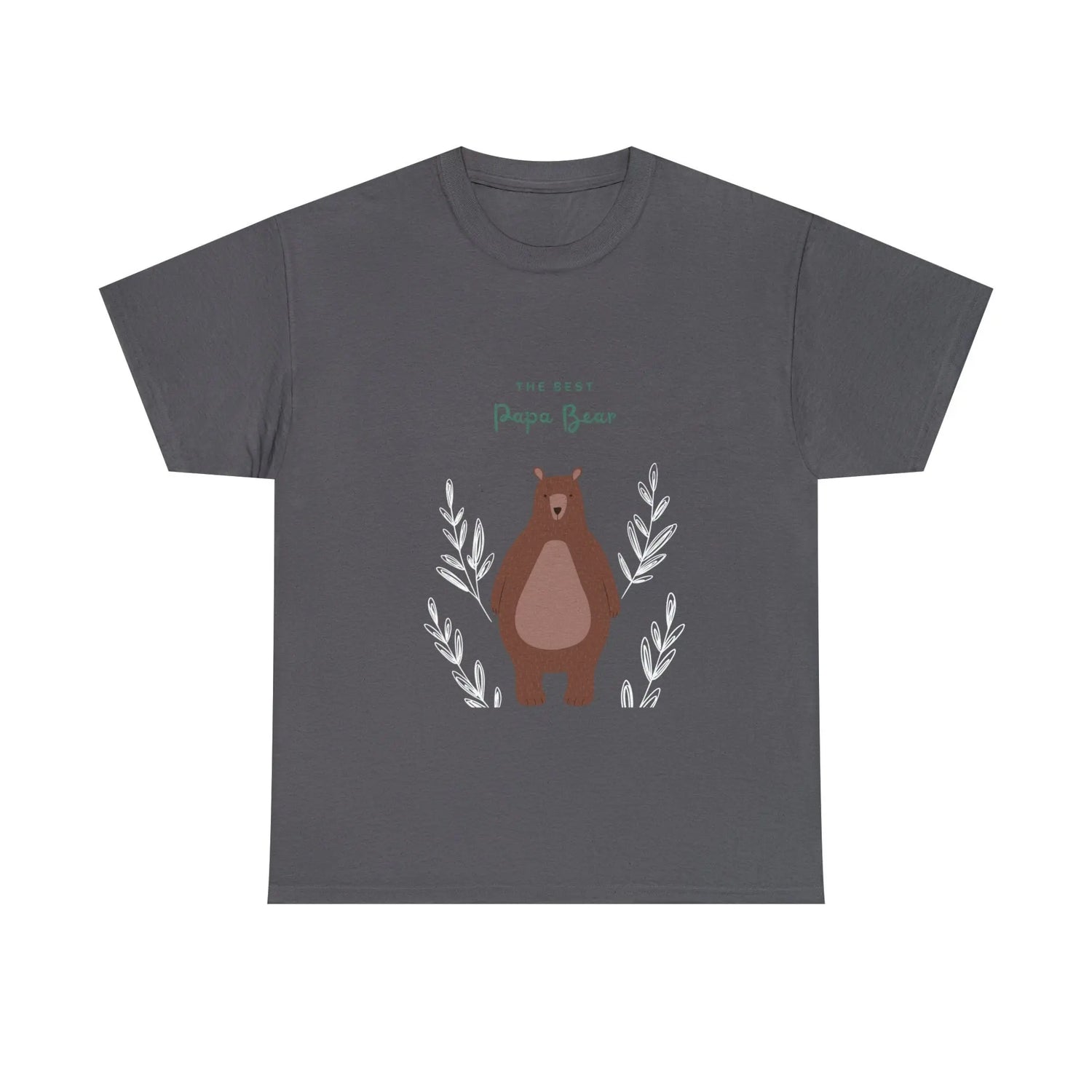 Best Papa Bear Heavy Cotton Tee, Father love casual adorable teddy bear cotton novelty work everyday meaningful Daddy day shirt