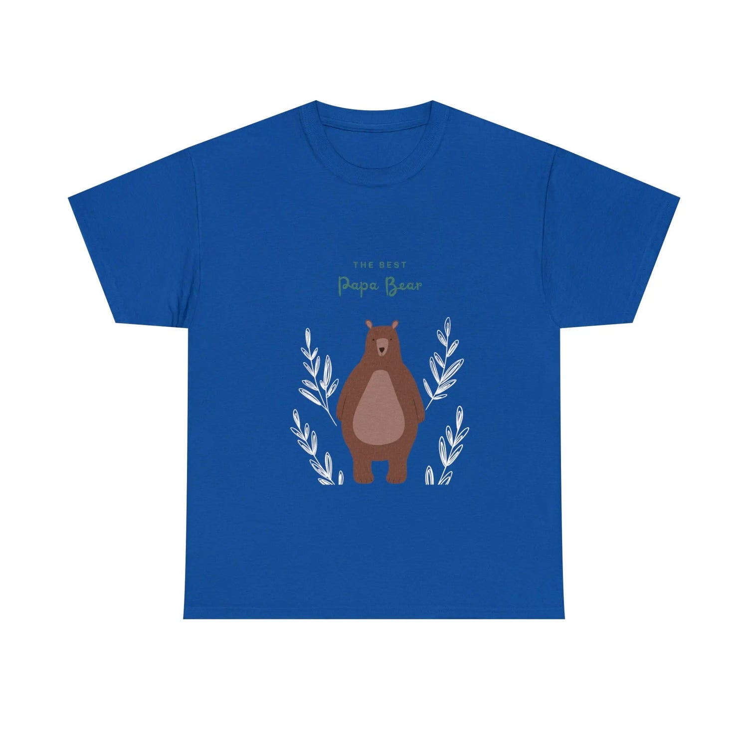 Best Papa Bear Heavy Cotton Tee, Father love casual adorable teddy bear cotton novelty work everyday meaningful Daddy day shirt