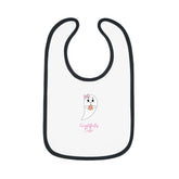 Baby Contrast Trim Jersey Bib, Toddler Bib, Baby Shower gift, Toddler Birthday, Baby Mother gift, Burp Cloth, Food Bib The Aurora Touch