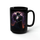 Day of the dead Black large Mug 15oz, Dia de Los Muertos Halloween colorful tradition Mexican art coffee tea apple cider mug The Aurora Touch