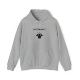 Overwhelmed Unisex Heavy Blend Hooded Sweatshirt, Humor fun casual cozy comfy lounge hoodie sweater casual him her wear great holiday gift