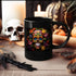 Black Mug, 15oz, Artistic Mug, Colorful Art, Day of The Dead, Dia de Los Muertos, Halloween Mug, Large Coffee Mug, Festive Mug, Holiday Mug The Aurora Touch