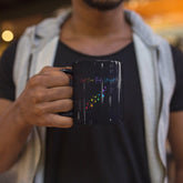 Pride Mug, Black rainbow color sarcastic silly saying novelty LGBTQ+ conversation beverage coffe tea cup The Aurora Touch