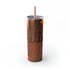 Skinny Tumbler with Straw, 20oz, Thanksgiving tumbler, Fall Tumbler, glitter tumbler, gift for her, Novelty tumbler, Hot water mug The Aurora Touch