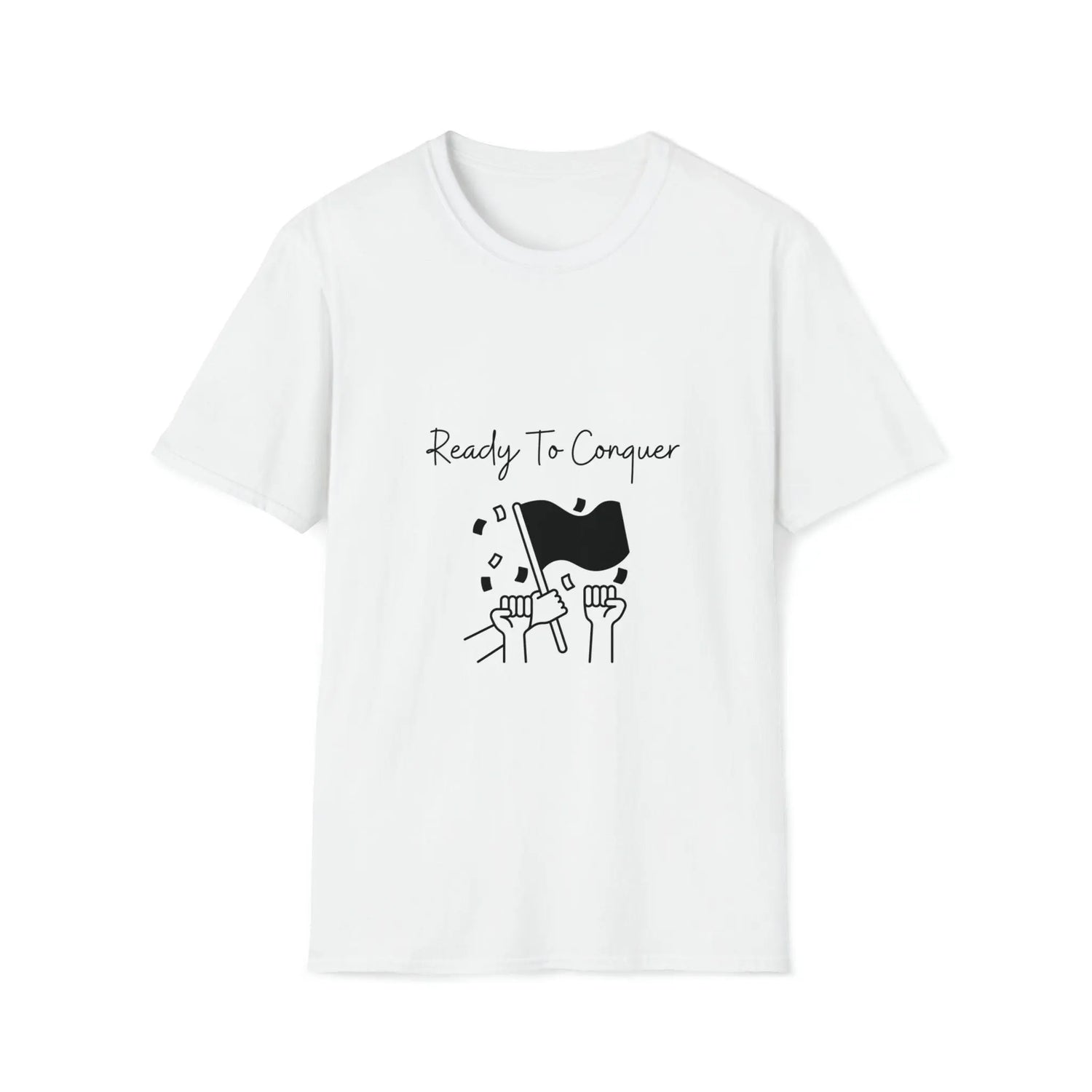 Ready To Conquer -Unisex Softstyle T-Shirt, Casual Shirt, Empowerment shirt, Postive Shirt, Birthday Gift, Casual wear The Aurora Touch