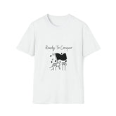 Ready To Conquer -Unisex Softstyle T-Shirt, Casual Shirt, Empowerment shirt, Postive Shirt, Birthday Gift, Casual wear The Aurora Touch