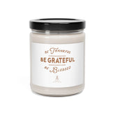 Scented Soy Candle, 9oz, eco friendly candle,scented candle, Thankful meditation candle, spiritual candle,candle gift The Aurora Touch