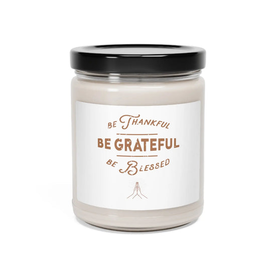 Scented Soy Candle, 9oz, eco friendly candle,scented candle, Thankful meditation candle, spiritual candle,candle gift The Aurora Touch