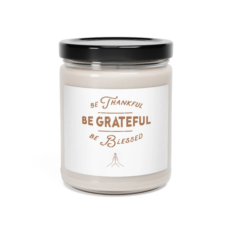 Scented Soy Candle, 9oz, eco friendly candle,scented candle, Thankful meditation candle, spiritual candle,candle gift The Aurora Touch