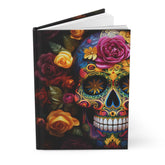 Hardcover Journal, Day of The Dead personal Dia de Los Muertos art journal colorful writing diary notebook great for school notes The Aurora Touch