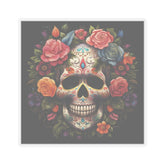 Kiss-Cut Stickers, Day of the Dead artistic traditional Mexican art colorful skateboard computer gift  Halloween decals The Aurora Touch