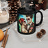 11oz Black Mug, Day of the dead, Bride and Groom, Halloween Mug, Black Novelty Mug, Wife Mug, Girlfriend Mug, Sexy Mug The Aurora Touch