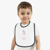 Baby Contrast Trim Jersey Bib, Toddler Bib, Baby Shower gift, Toddler Birthday, Baby Mother gift, Burp Cloth, Food Bib The Aurora Touch