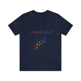 Pride T-shirt, Unisex rainbow color proud queer LGBTQ+ gay pride love life casual everyday festival clothing wear